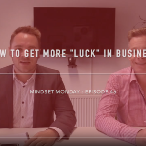 How to get more lucky in your business Business Friday Review with Andy Hemming and Lewis Haydon Business Coach West Midlands Birmingham UK